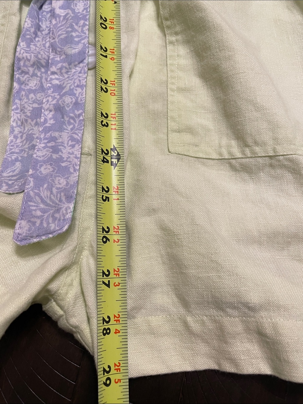 Roller Rabbit 100% Linen Green Utility Romper Size XS Long Sleeve Belted - Picture 5 of 10